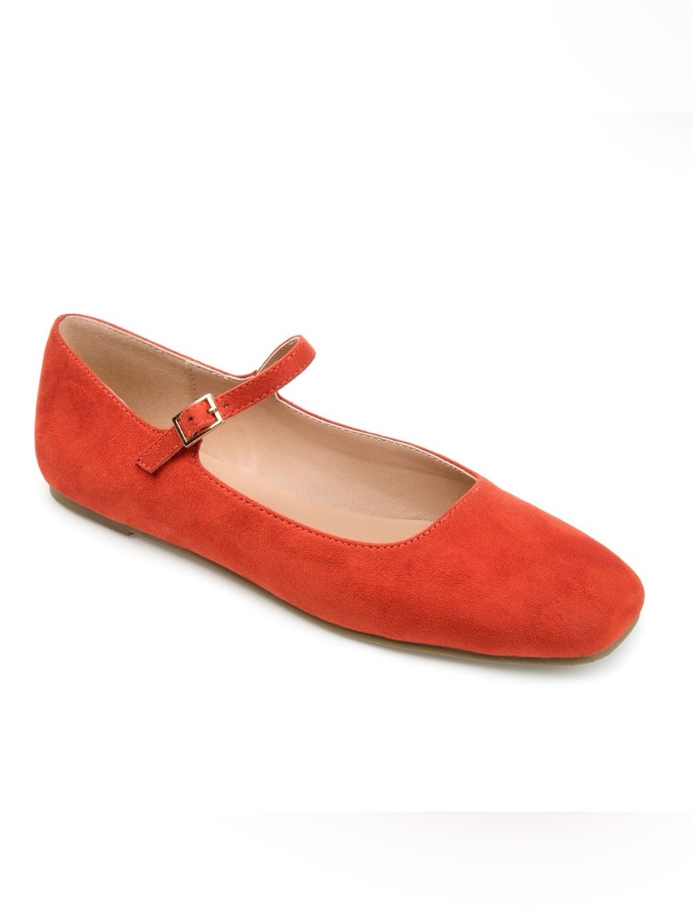 NWT Women’s Square Toe Mary Jane Flat in Coral size 8W